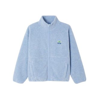 American Vintage Hoktown Fleece Jas - Dames - Vesten met rits - Blauw - M/L - Polyester - Hoodies & sweatvesten