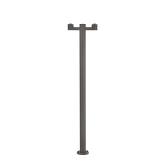 Netlighting Structure 2 Light Outdoor Lamp Post Dark Grey Base Only IP44 E27