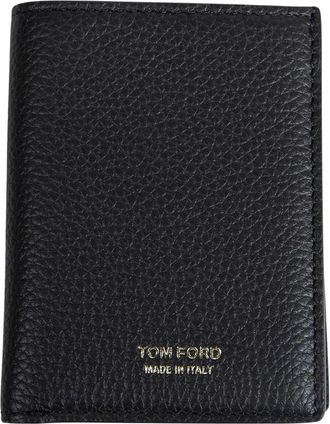 Tom Ford Wallets & Cardholders, male, Black, ONE SIZE, Grain Leather Folding Cardholder