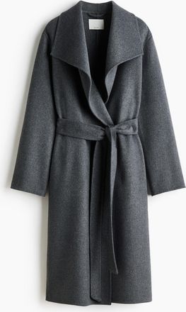 H&M Handgefertigter Mantel aus Wollmix - Grau