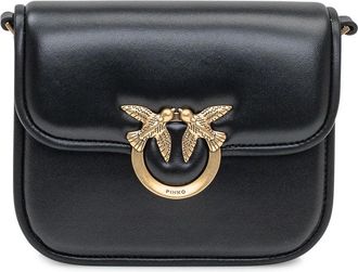 Pinko Love Box Bag Mini - Dames - Schoudertassen - Zwart - ONE Size - Katoen - Tassen