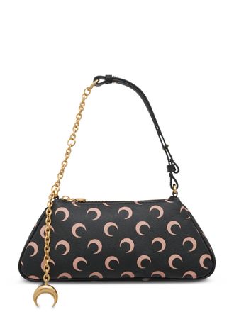 Marine Serre Moon Canvas Core Trapezoidal Shoulder Bag