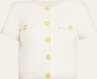 L'agence Nawa Short-Sleeve Shirt Jacket