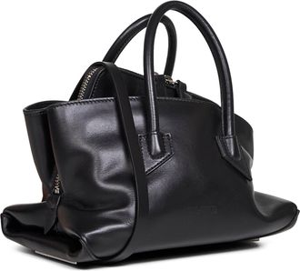 The Attico Womens Top Handle Bag La Passeggiata Mini Black Calf Leather (bos Taurus) Handbags Hand