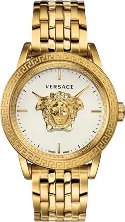 Versace Palazzo Horloge - Heren - Horloges - Geel - ONE Size - Accessoires