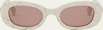 Bulgari B. ZERO1 Oval Acetate and Nylon Sunglasses