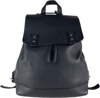 Saint Laurent Black Leather Backpack (Pre-Owned)