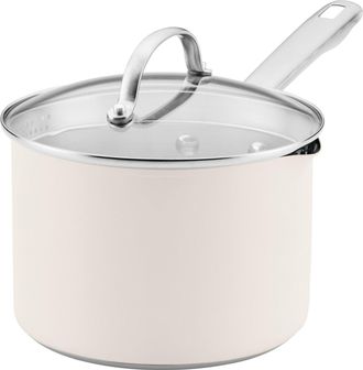 Luster 3 Quart Stainless Steel Straining Saucepan with Pouring Spout and Lid, Induction Compatible, Dishwasher Safe, Metal Utensil Safe, Oven Safe to 500&deg;F, 