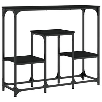 vidaXL Vidaxl - Mesa Consola De Madera De Ingenier&iacute;a Negra 89,5x28x76 Cm