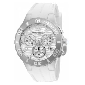 Technomarine Cruise Medusa Chronograph Quartz White Dial Mens Watch TM-115072