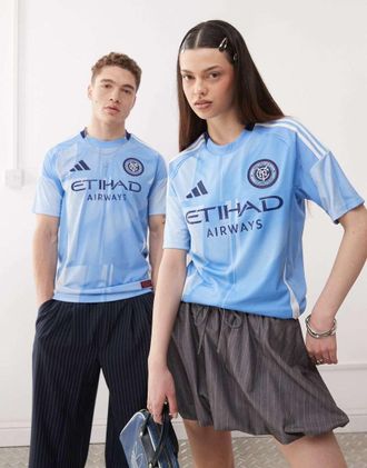 adidas Originals adidas Soccer New York 2025 Home Jersey in light blue