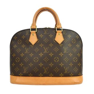 Louis Vuitton Alma Handbag Monogram Canvas Brown Canvas Handbag (Pre-Owned)