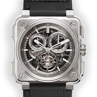Bell & Ross Aviation BR-X1 Tourbillon Chronograph Hand Wind Mens Watch BRX1-CHTB-TI