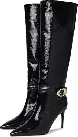 Stuart Weitzman Stuart Power Buckle Boots Womens Boots Black : 10.5 M, Leather