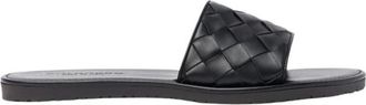 Scarosso Ulisse Woven - Heren - Sandalen - Zwart - 46 EU - Leer - Schoenen
