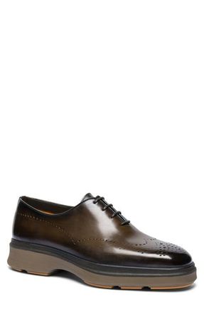 Santoni Easy Oxford in Dark Brown at Nordstrom, Size 8