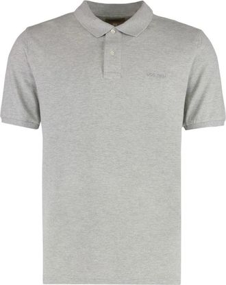 Woolrich Klassieke Amerikaanse Polo - Heren - Polos - Grijs - S - Katoen - Tops