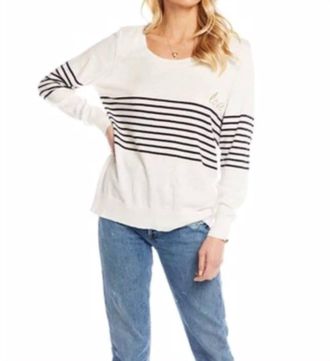 Chaser L/s Crew Neck Pullover In Rice