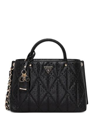 Guess Co Aldina chain cross body bBag - women - Recycled Polyurethane - One Size - Black
