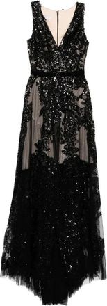 Saiid Kobeisy Embroidered Long Dress