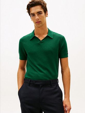 Tommy Hilfiger Smart Casual Regular Fit Honeycomb Polo Shirt