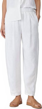 Eileen Fisher Lantern Pant In White