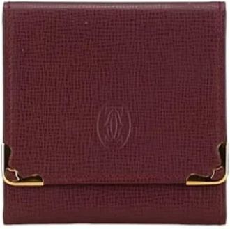 Cartier Tweedehands leren portemonnees - Dames - Vintage Accessoires - Rood - ONE Size - Vintage