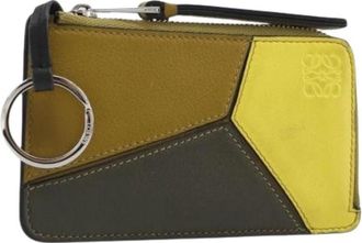 Loewe Pre-owned Card Case - Dames - Vintage Accessoires - Veelkleurig - ONE Size - Leer - Vintage