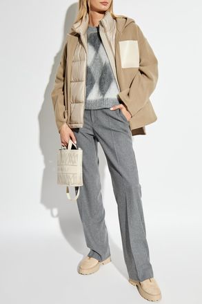 Moncler Two-layer Jacket Almandine, Womens, Beige