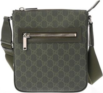 Gucci Green Pvc Shoulder Bag (Pre-Owned)
