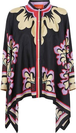 La DoubleJ Silk Twill Shirt With Cascading Fit