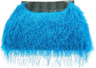 Dries Van Noten Blossom Fringed Shoulder bag - Turquoise - One Size