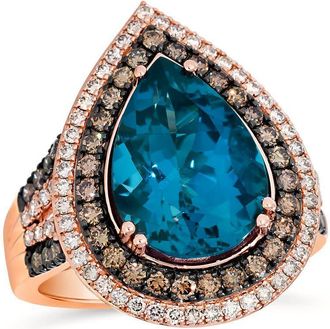 Le Vian Ladies Semi-Precious Rings set in 14K Strawberry Gold