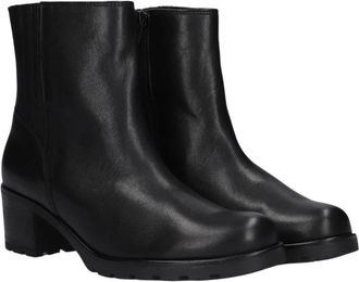 Gabor Elegante Zwarte Enkellaarzen 802.3 - Dames - Laarzen met Hak - Zwart - 37 1/2 EU - Schoenen
