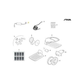 STIGA Sports Fuente De Alimentaci&oacute;n Externa Para Robot 4ah - Stiga Original Uk - 118204162/0