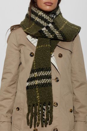 Burberry Wool Scarf, Unisex, Green