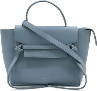 Celine Pre-owned Handbags, female, Blue, Size: ONE SIZE Pre-owned Vintage Shoulder Bag