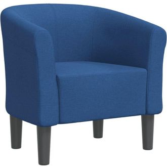 vidaXL Sill&oacute;n De Tela Azul Vidaxl
