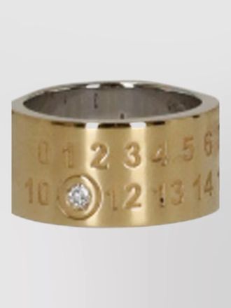 Maison Margiela wide band ring unisex synthetic diamond
