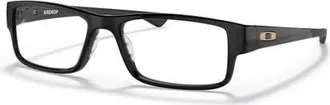 Oakley 57mm Rectangle optical glasses in Black at Nordstrom