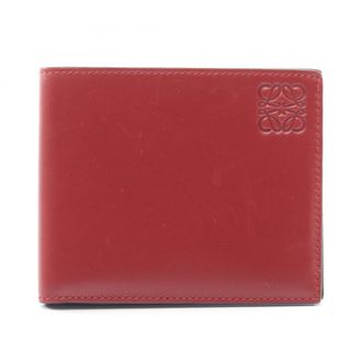 Loewe Bordeaux Leather Wallet (Bi-Fold) (Pre-Owned)