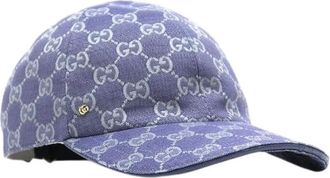 Gucci Pre-owned Accessories, male, Blue, Size: ONE SIZE Pre-owned GG Canvas Denim Baseball Cap