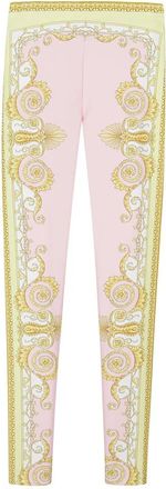 Versace Leggings met print - Dames - Leggings - Veelkleurig - XS - Broeken