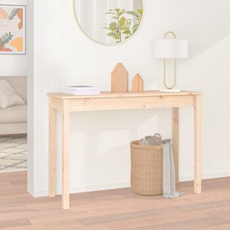 vidaXL Tavolo Consolle 110x40x75 cm in Legno Massello di Pino - Vidaxl
