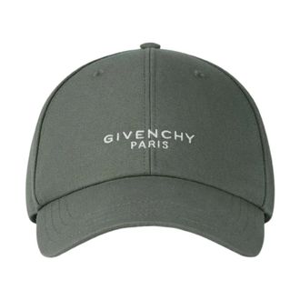 Givenchy Paris Geborduurde Pet - Heren - Petten - Groen - ONE Size - Katoen - Accessoires