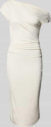 HUGO BOSS Eng anliegendes Kleid aus Viskose-Mix Modell ETRIMI in Offwhite, Größe XL