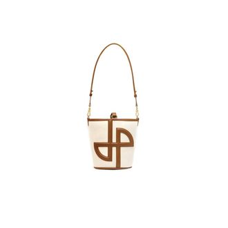 Patou Small JP Bucket Bag - female - Patou - Bucket Bags - Brown - ONE SIZE - Bags