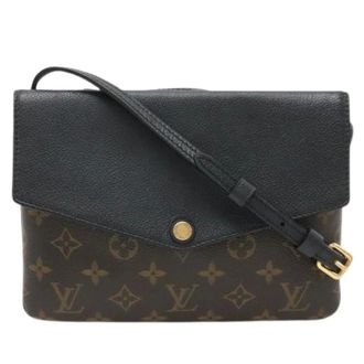 Louis Vuitton Pre-owned Monogram Twinset Crossbody Bag - Dames - Pre-owned - Bruin - Maat: ONE Size