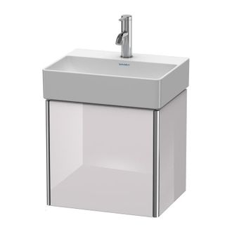 Duravit Duravit Xsquare Unidad De Tocador De Pared 43,4 X 34,0 Cm, 1 Puerta Con Bisagra A La Izquierda, Para Lavabo Durasquare 073245, Color (frente/cuerpo): 