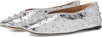 Steve Madden Leni Womens Flat Shoes Silver : 8.5 M, Rubber